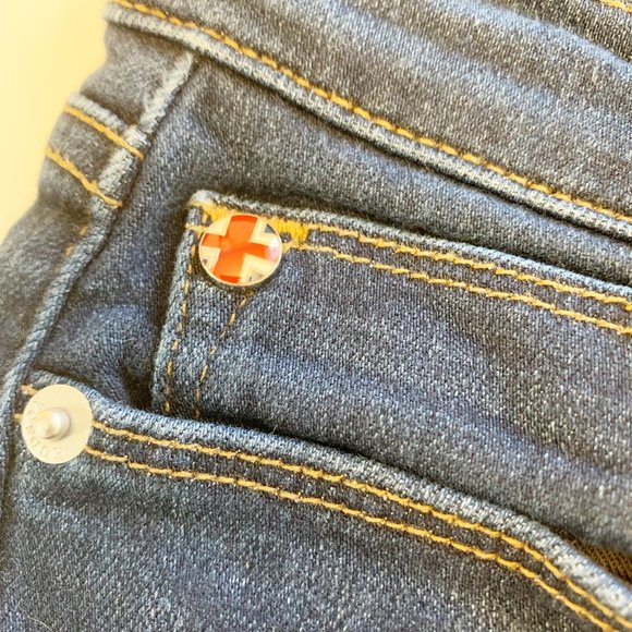 HUDSON Krista Super Skinny Jeans Dark Blue 26 - Picture 3 of 12